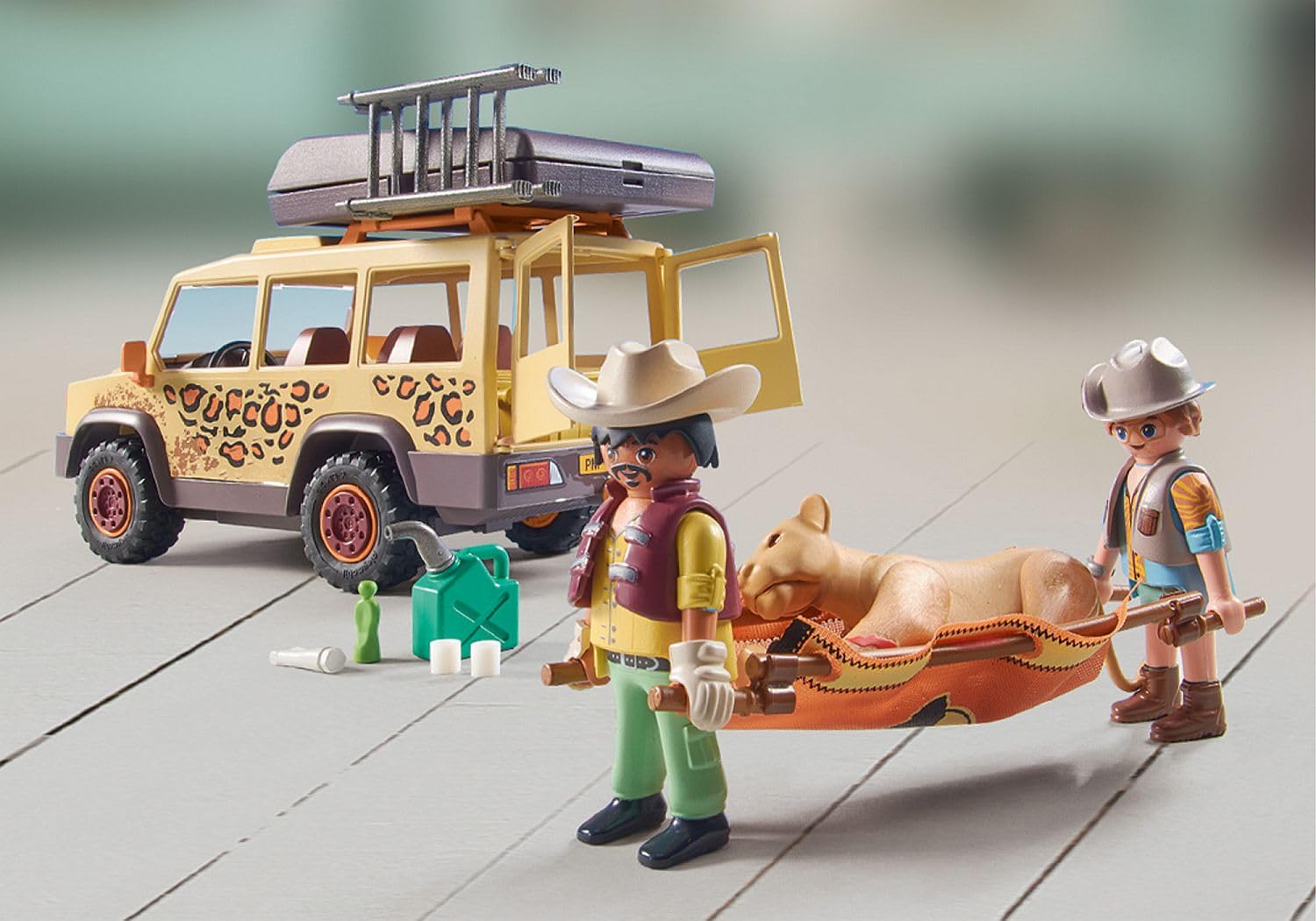 Playmobil 71293 Wiltopia Rescue All-Terrain Vehicle, adventurous animal set, educational toy made of sustainable material, fun imaginative role-play, playsets suitable for children ages 4+