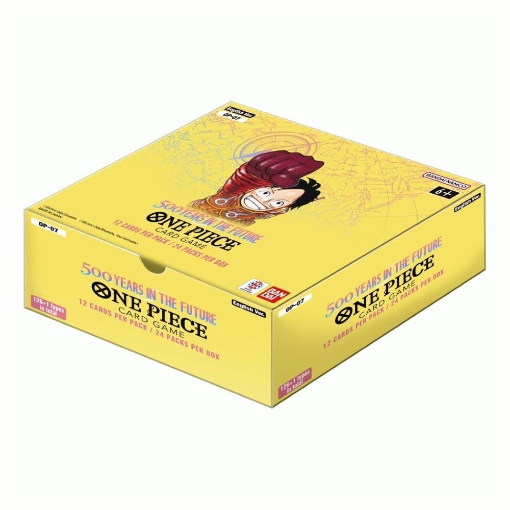 Bandai | One Piece Card Game: Booster Display - 500 Years in the Future (OP-07) | Trading Card Display | Ages 6+ | 2 Players | 20 Minutes Playing Time
