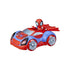 Marvel Hasbro Spidey and His Amazing Friends Glow Tech Web-Crawler Vehicle, Pre-school Toy with Lights and Sounds, Ages 3 and Up, Multicolor (F4530)