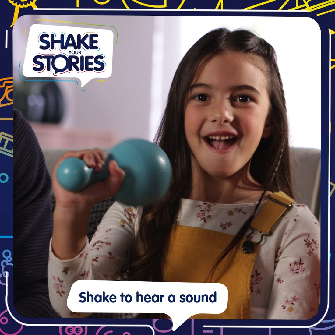 TOMY Games T73451 Shake your Stories, Family Game for 2+ players, Board Game For Adults And Kids Suitable From 4, 5, 6+ Years, Blue