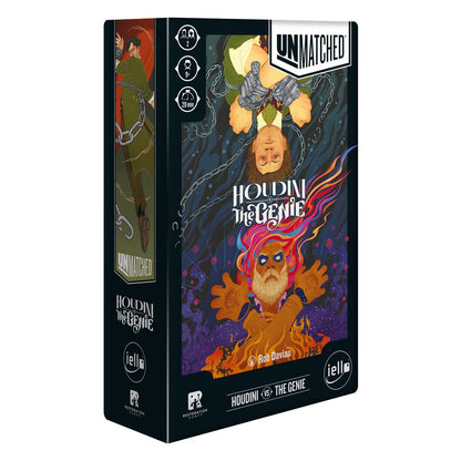Iello | Unmatched: Houdini vs The Genie | Board Game | Ages 9+ | 2 Players | 20 Minutes Playing Time