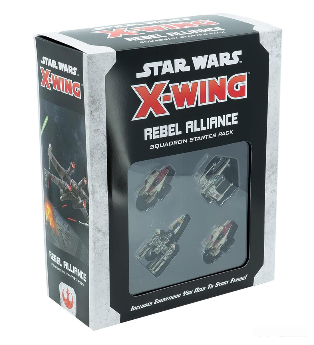 Atomic Mass Games |Star Wars X-Wing: Rebel Alliance Squadron Starter Pack | Tabletop Miniatures Game | Ages 14+ | 2 Players | 90 Minutes Playing Time
