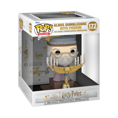 Funko POP! Deluxe: Harry Potter Prisoner Of Azkaban - Albus Dumbledore With Podium - Collectable Vinyl Figure - Gift Idea - Official Merchandise - Toys for Kids &amp; Adults - Movies Fans