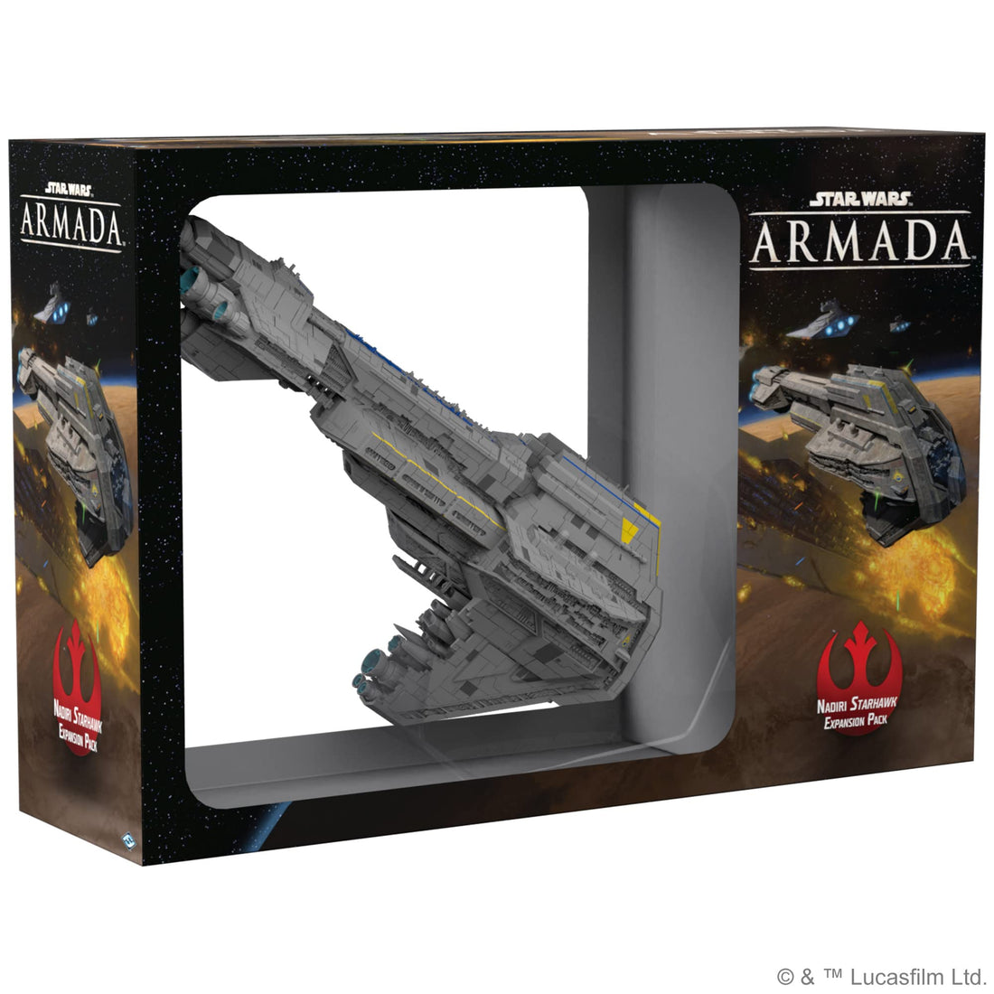 Fantasy Flight Games - Star Wars Armada: Rebel Alliance: Nadiri Starhawk - Miniature Game