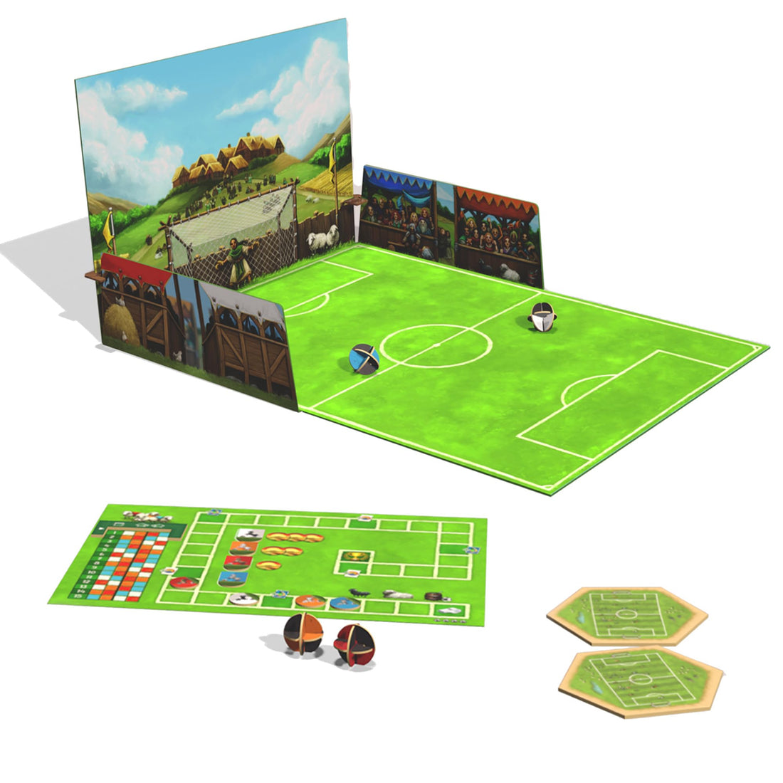 CATAN Studio | Catan Soccer Fever Scenario | Board Game | Ages 10+ | 3-4 Players | 75 Minutes Playing Time