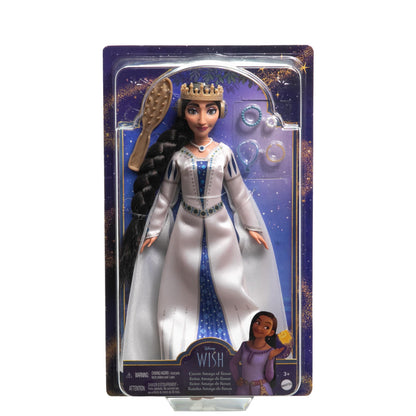 Mattel Disney Wish Queen Amaya of Rosas Fashion Doll, Posable Doll in Removable Outfit &amp; Shoes with Accessories, HRC11