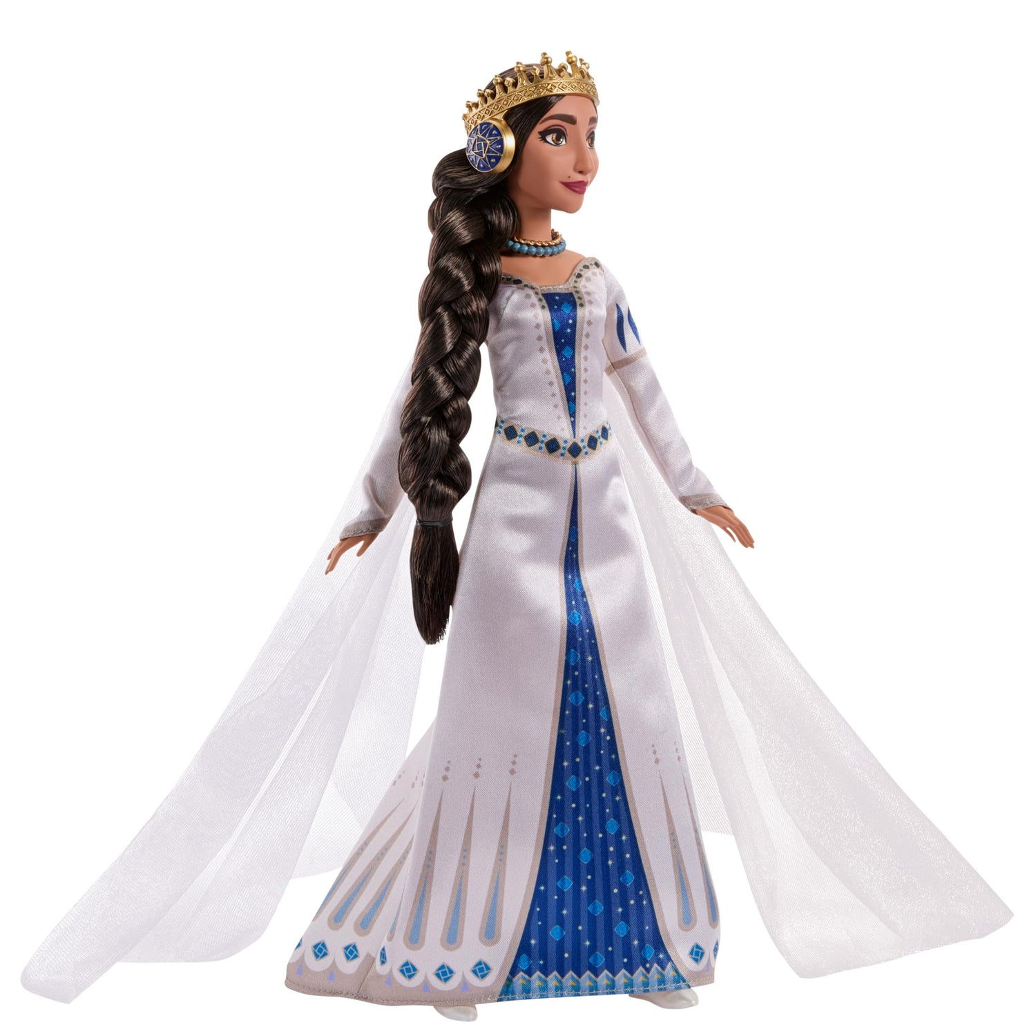 Mattel Disney Wish Queen Amaya of Rosas Fashion Doll, Posable Doll in Removable Outfit &amp; Shoes with Accessories, HRC11