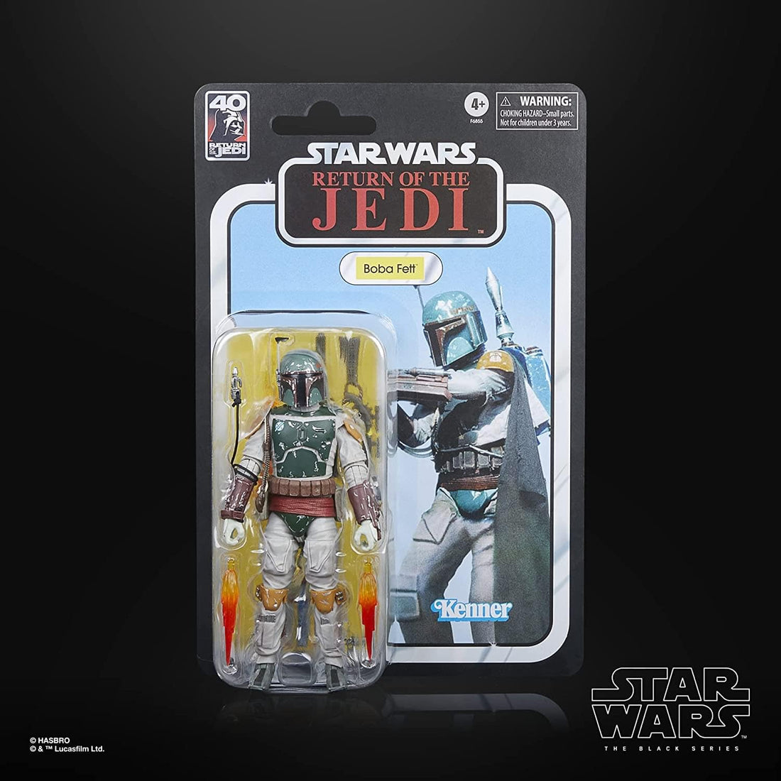 Star Wars F68555L2 BL DELUXE FIG 1A 6 Black Series 40th Boba Fett Return of The Jedi, Green, One Size