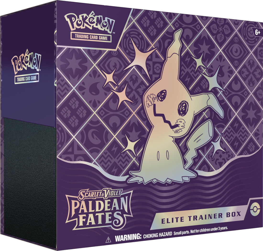 Pokémon TCG: Scarlet &amp; Violet—Paldean Fates Elite Trainer Box (9 Boosters, 1 Full-Art Foil Promo Card &amp; Accessories)