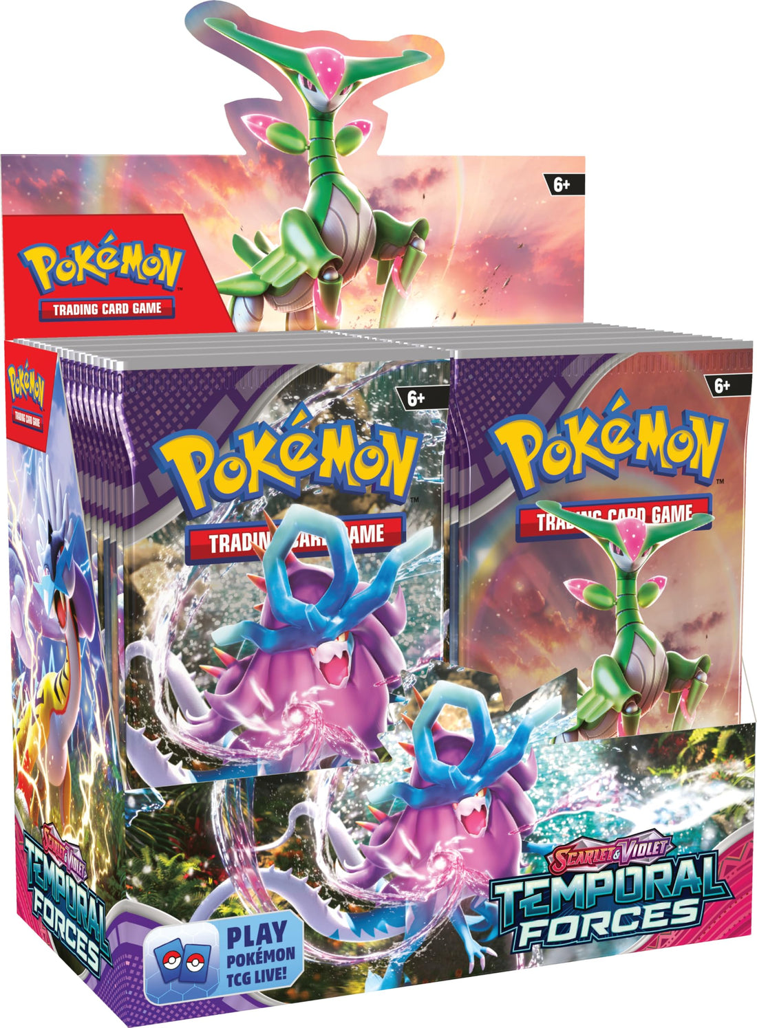Pokémon TCG: Scarlet &amp; Violet—Temporal Forces Booster Display Box (36 Booster Packs)