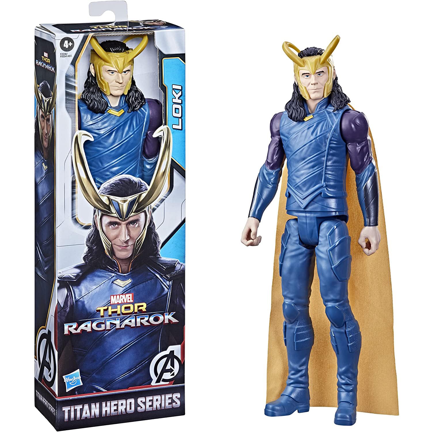 Marvel Avengers Titan Hero Series Collectible Loki Action Figure, Toy For Ages 4 and Up F2246, Black, 12-Inch