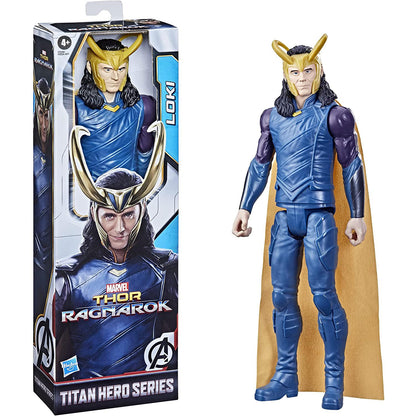 Marvel Avengers Titan Hero Series Collectible Loki Action Figure, Toy For Ages 4 and Up F2246, Black, 12-Inch