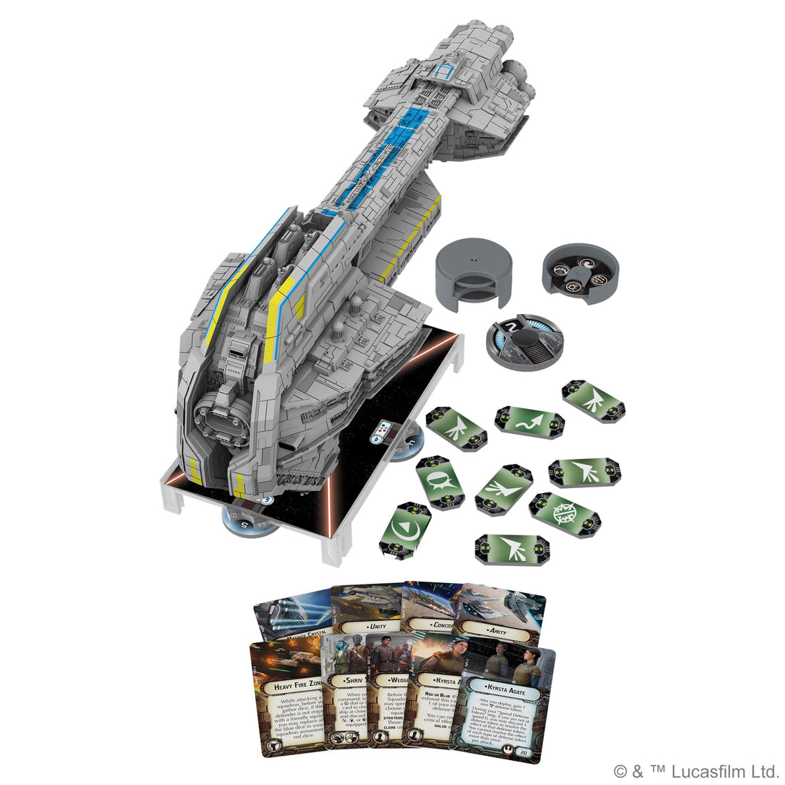 Fantasy Flight Games - Star Wars Armada: Rebel Alliance: Nadiri Starhawk - Miniature Game
