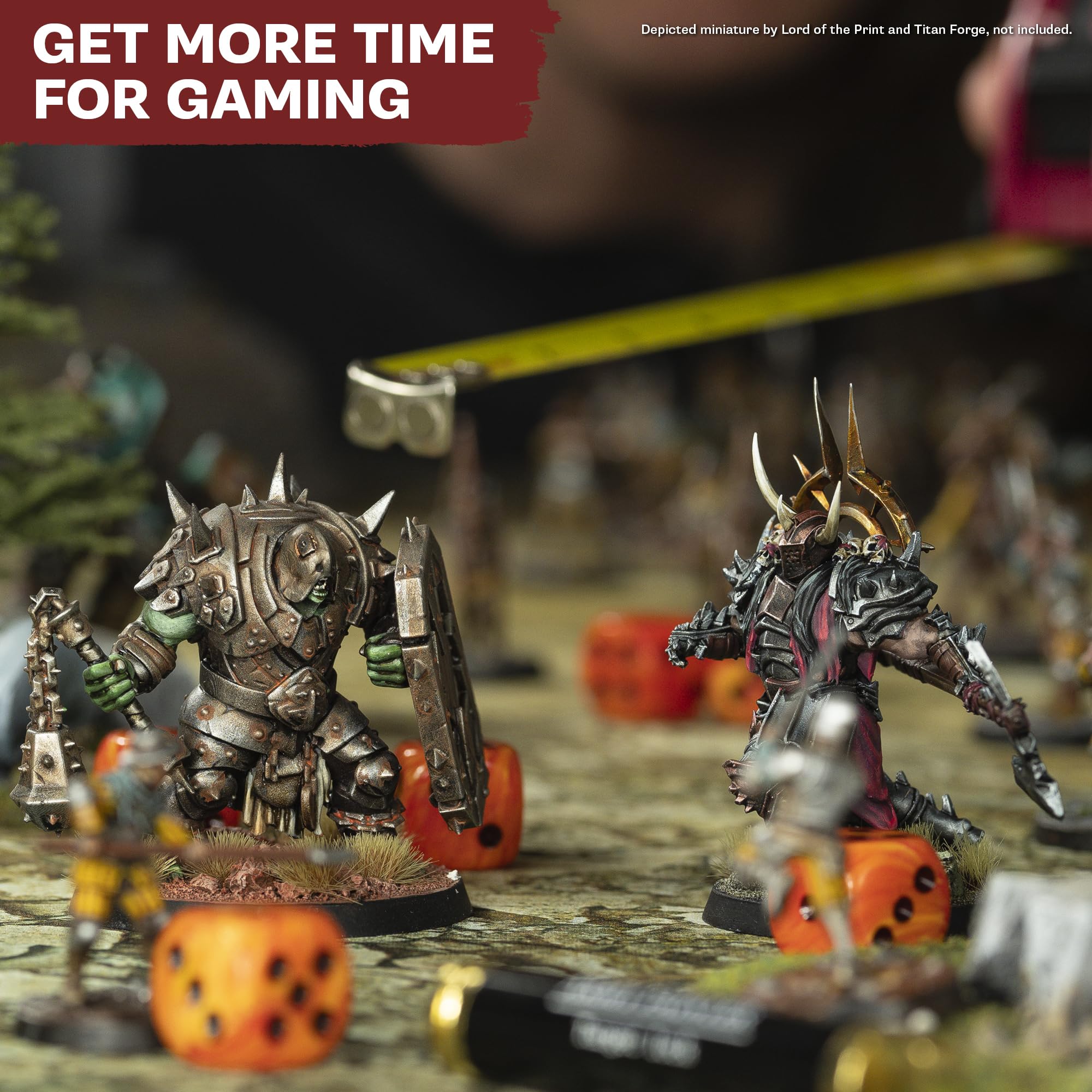 The Army Painter, Warpaints Fanatic Most Wanted Paint Set, 22 x 18ml Acrylic Paint incl. Skin Tones, Metallics, Effects, 1 Wash, Primer &amp; 1 Miniature - Miniature Paint for D&amp;D &amp; Warhammer Miniatures