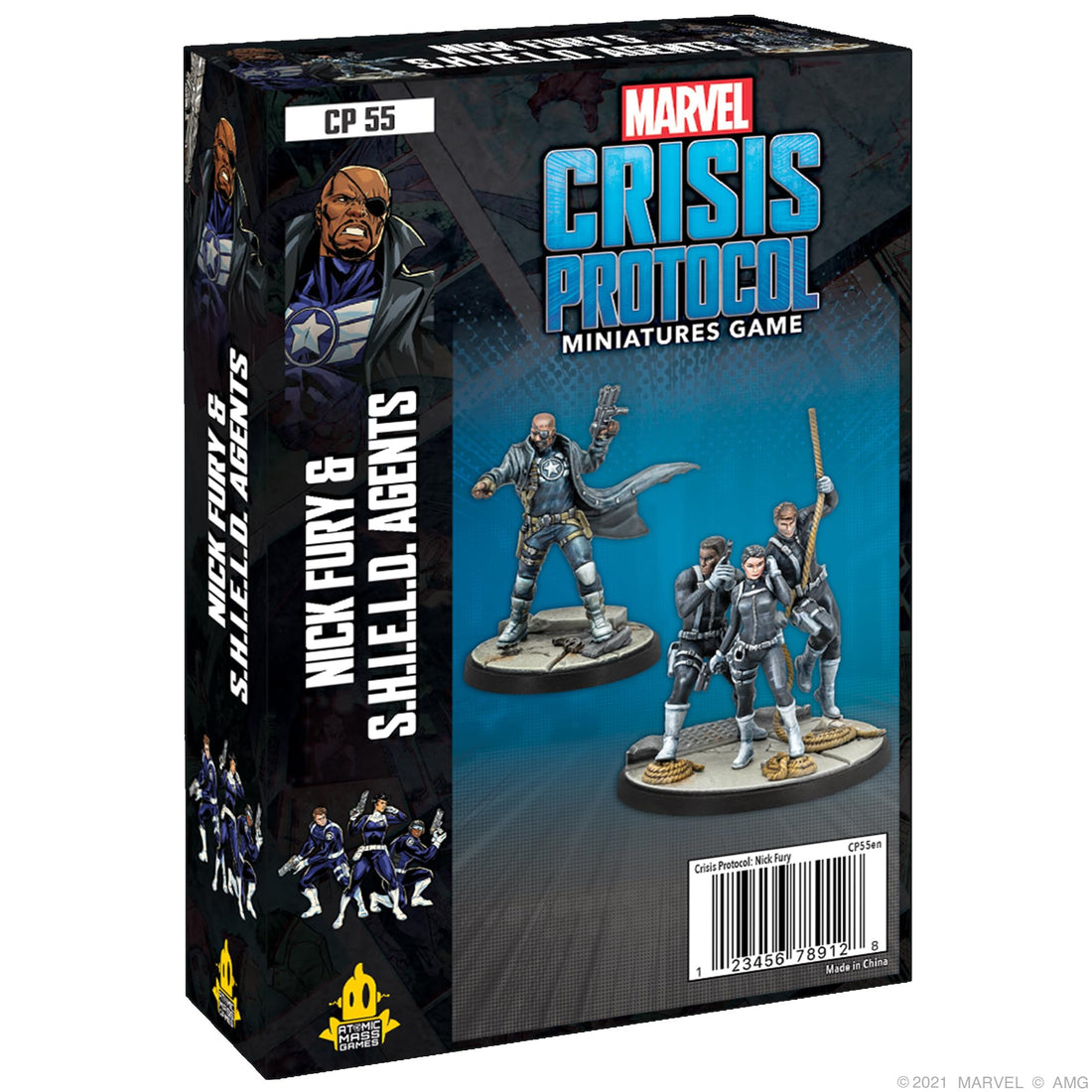 Atomic Mass Games, Nick Fury and S.H.I.E.L.D. Agents: Marvel Crisis Protocol, Miniatures Game, Ages 14+ , 2 Players, 45 Minutes Playing Time, Multicolor,2. Character Packs,FFGCP55