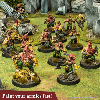 The Army Painter, Speedpaint 2.0, Most Wanted Paint Set, 24 x 18ml Speedpaints incl. 2 metallics, 1 medium &amp; 1 Free Brush For miniature and model painting